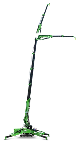 Maeda MK3053 mini spider crane at the construction site